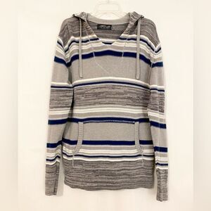 Retrofit hoodie sweater size Large blue and grey